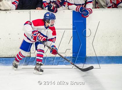 Thumbnail 1 in Mount St. Charles Academy vs Bishop Guertin (Mount St. Charles Holiday Face-Off) photogallery.