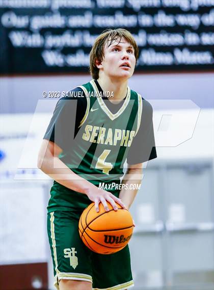 Thumbnail 2 in St. Bonaventure vs St. Francis (St. Francis Holiday Hoopfest Tournament) photogallery.