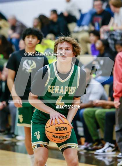 Thumbnail 3 in St. Bonaventure vs St. Francis (St. Francis Holiday Hoopfest Tournament) photogallery.