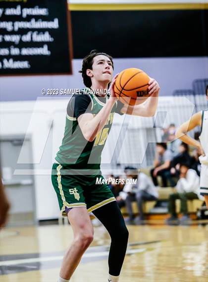 Thumbnail 1 in St. Bonaventure vs St. Francis (St. Francis Holiday Hoopfest Tournament) photogallery.