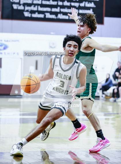 Thumbnail 1 in St. Bonaventure vs St. Francis (St. Francis Holiday Hoopfest Tournament) photogallery.