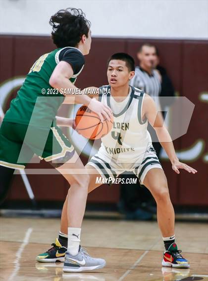 Thumbnail 1 in St. Bonaventure vs St. Francis (St. Francis Holiday Hoopfest Tournament) photogallery.