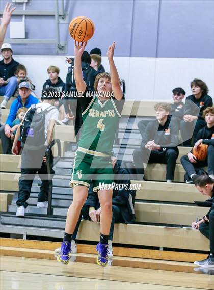 Thumbnail 1 in St. Bonaventure vs St. Francis (St. Francis Holiday Hoopfest Tournament) photogallery.