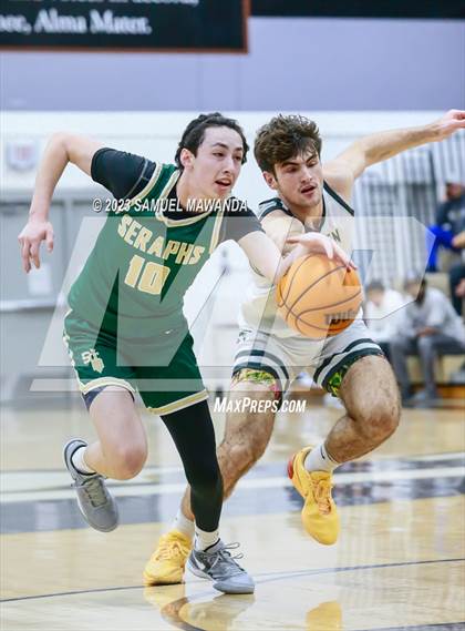 Thumbnail 3 in St. Bonaventure vs St. Francis (St. Francis Holiday Hoopfest Tournament) photogallery.
