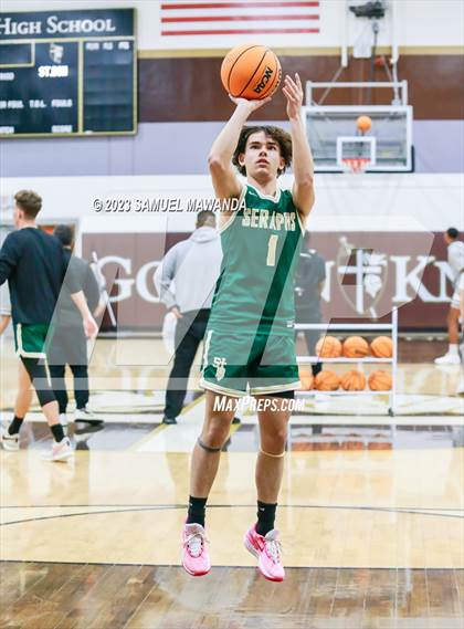 Thumbnail 1 in St. Bonaventure vs St. Francis (St. Francis Holiday Hoopfest Tournament) photogallery.