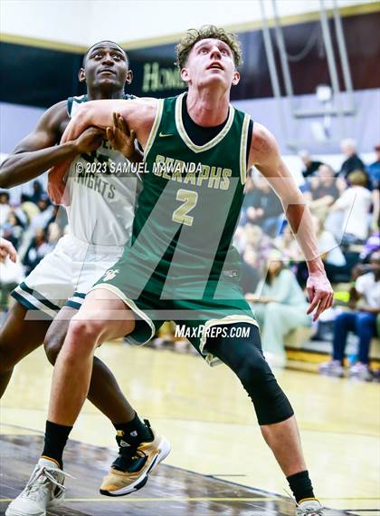 Thumbnail 2 in St. Bonaventure vs St. Francis (St. Francis Holiday Hoopfest Tournament) photogallery.