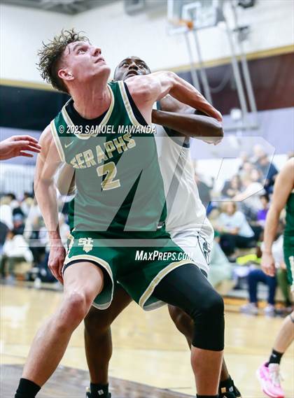 Thumbnail 3 in St. Bonaventure vs St. Francis (St. Francis Holiday Hoopfest Tournament) photogallery.