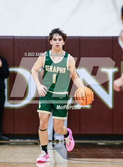 Thumbnail 2 in St. Bonaventure vs St. Francis (St. Francis Holiday Hoopfest Tournament) photogallery.