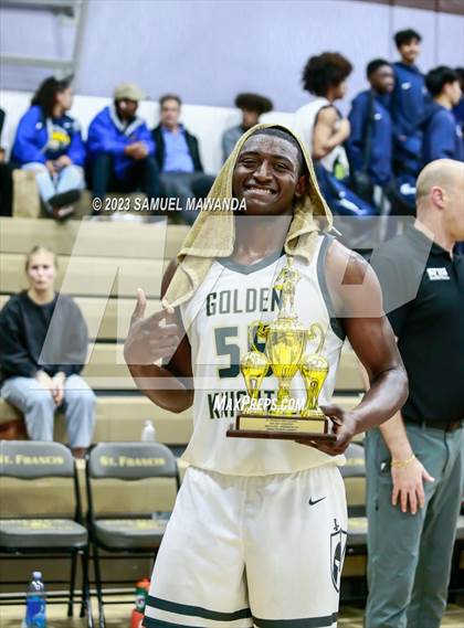 Thumbnail 3 in St. Bonaventure vs St. Francis (St. Francis Holiday Hoopfest Tournament) photogallery.