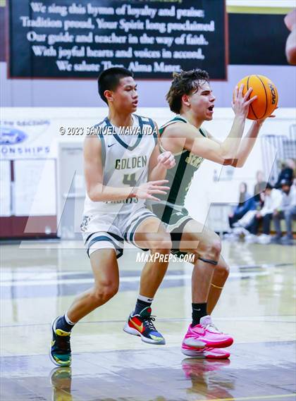 Thumbnail 2 in St. Bonaventure vs St. Francis (St. Francis Holiday Hoopfest Tournament) photogallery.