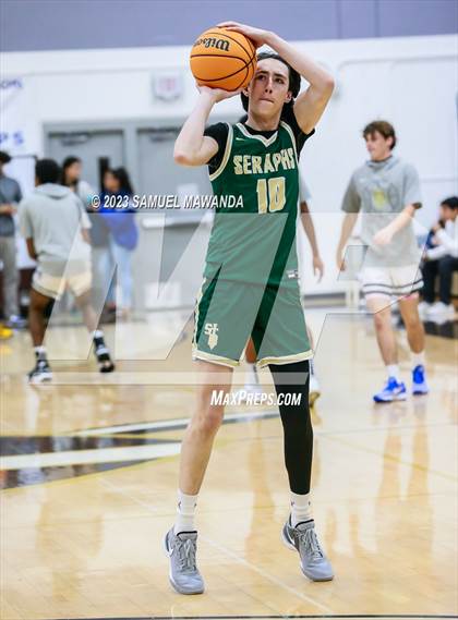 Thumbnail 1 in St. Bonaventure vs St. Francis (St. Francis Holiday Hoopfest Tournament) photogallery.
