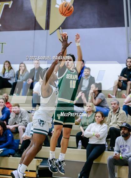 Thumbnail 2 in St. Bonaventure vs St. Francis (St. Francis Holiday Hoopfest Tournament) photogallery.