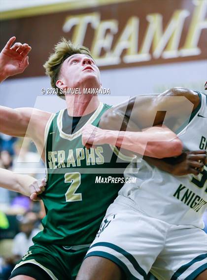 Thumbnail 1 in St. Bonaventure vs St. Francis (St. Francis Holiday Hoopfest Tournament) photogallery.