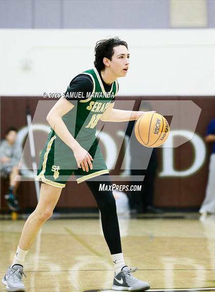 Thumbnail 1 in St. Bonaventure vs St. Francis (St. Francis Holiday Hoopfest Tournament) photogallery.