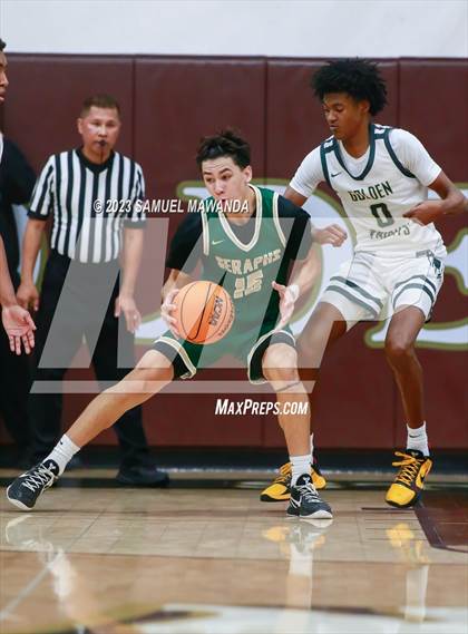 Thumbnail 3 in St. Bonaventure vs St. Francis (St. Francis Holiday Hoopfest Tournament) photogallery.