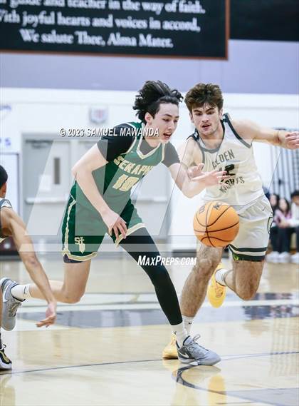 Thumbnail 2 in St. Bonaventure vs St. Francis (St. Francis Holiday Hoopfest Tournament) photogallery.
