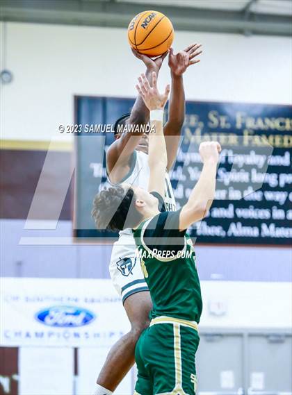 Thumbnail 3 in St. Bonaventure vs St. Francis (St. Francis Holiday Hoopfest Tournament) photogallery.