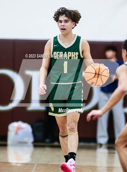 Thumbnail 1 in St. Bonaventure vs St. Francis (St. Francis Holiday Hoopfest Tournament) photogallery.