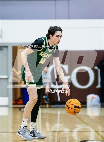 Thumbnail 3 in St. Bonaventure vs St. Francis (St. Francis Holiday Hoopfest Tournament) photogallery.