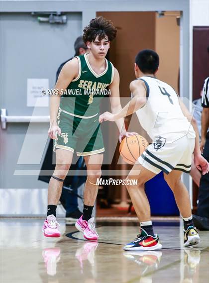 Thumbnail 1 in St. Bonaventure vs St. Francis (St. Francis Holiday Hoopfest Tournament) photogallery.