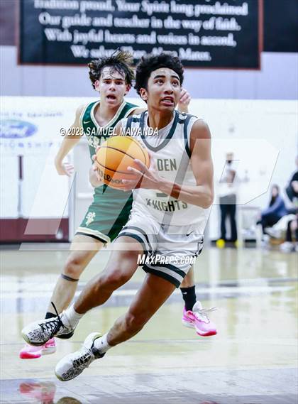 Thumbnail 3 in St. Bonaventure vs St. Francis (St. Francis Holiday Hoopfest Tournament) photogallery.