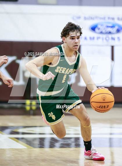 Thumbnail 1 in St. Bonaventure vs St. Francis (St. Francis Holiday Hoopfest Tournament) photogallery.