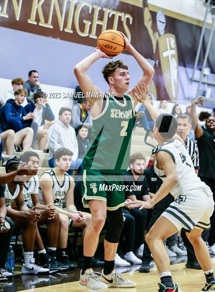 Thumbnail 2 in St. Bonaventure vs St. Francis (St. Francis Holiday Hoopfest Tournament) photogallery.