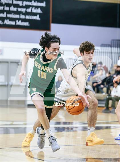 Thumbnail 1 in St. Bonaventure vs St. Francis (St. Francis Holiday Hoopfest Tournament) photogallery.