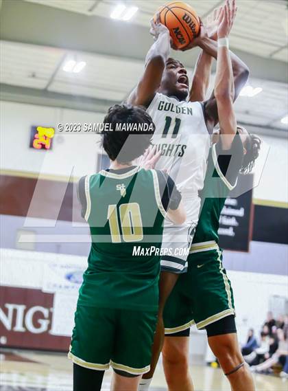 Thumbnail 2 in St. Bonaventure vs St. Francis (St. Francis Holiday Hoopfest Tournament) photogallery.