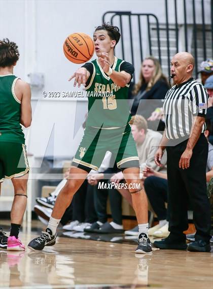 Thumbnail 3 in St. Bonaventure vs St. Francis (St. Francis Holiday Hoopfest Tournament) photogallery.