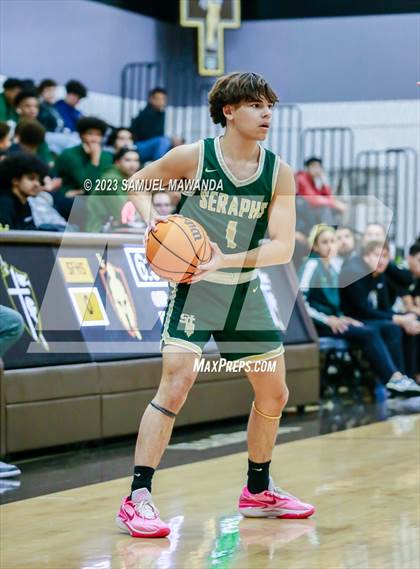 Thumbnail 3 in St. Bonaventure vs St. Francis (St. Francis Holiday Hoopfest Tournament) photogallery.