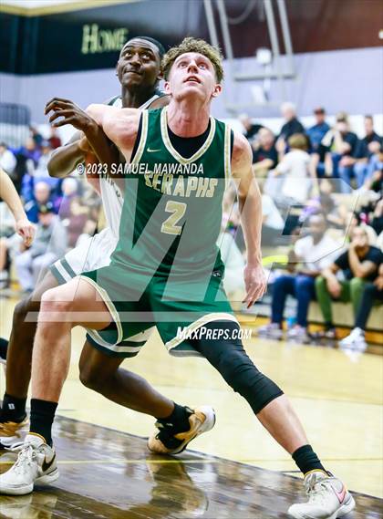Thumbnail 1 in St. Bonaventure vs St. Francis (St. Francis Holiday Hoopfest Tournament) photogallery.