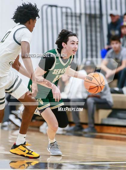 Thumbnail 2 in St. Bonaventure vs St. Francis (St. Francis Holiday Hoopfest Tournament) photogallery.