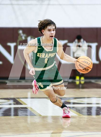 Thumbnail 3 in St. Bonaventure vs St. Francis (St. Francis Holiday Hoopfest Tournament) photogallery.