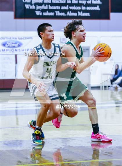 Thumbnail 1 in St. Bonaventure vs St. Francis (St. Francis Holiday Hoopfest Tournament) photogallery.