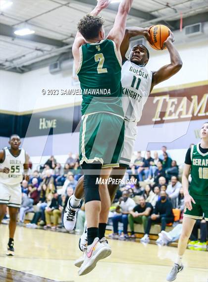 Thumbnail 1 in St. Bonaventure vs St. Francis (St. Francis Holiday Hoopfest Tournament) photogallery.