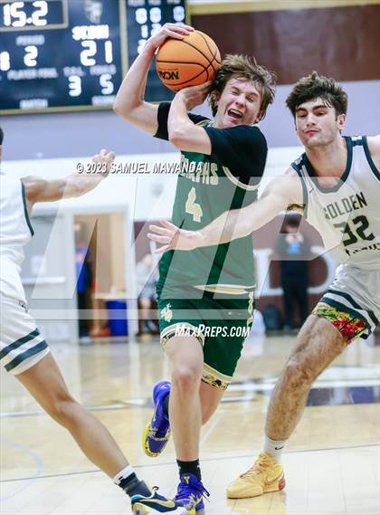 Thumbnail 1 in St. Bonaventure vs St. Francis (St. Francis Holiday Hoopfest Tournament) photogallery.