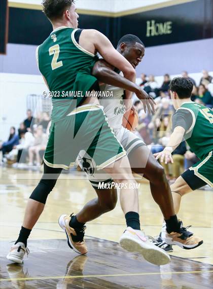 Thumbnail 1 in St. Bonaventure vs St. Francis (St. Francis Holiday Hoopfest Tournament) photogallery.