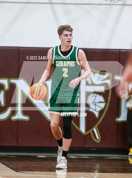 Thumbnail 1 in St. Bonaventure vs St. Francis (St. Francis Holiday Hoopfest Tournament) photogallery.