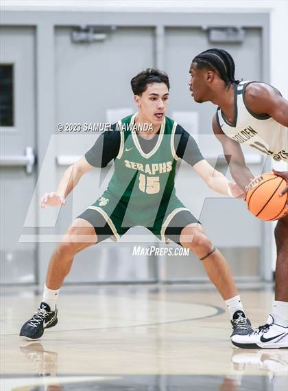 Thumbnail 3 in St. Bonaventure vs St. Francis (St. Francis Holiday Hoopfest Tournament) photogallery.