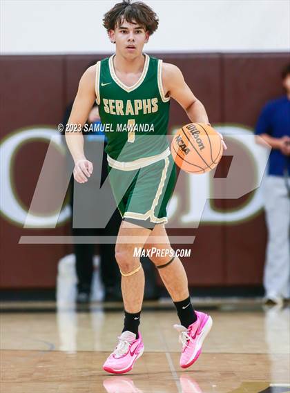 Thumbnail 1 in St. Bonaventure vs St. Francis (St. Francis Holiday Hoopfest Tournament) photogallery.