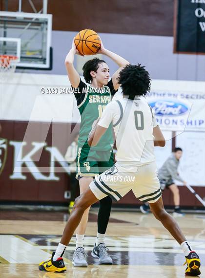 Thumbnail 3 in St. Bonaventure vs St. Francis (St. Francis Holiday Hoopfest Tournament) photogallery.
