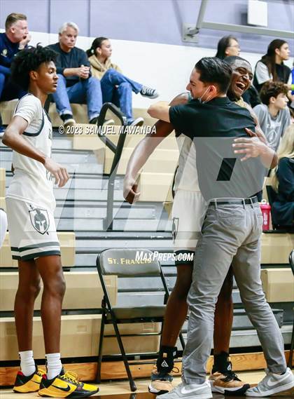 Thumbnail 2 in St. Bonaventure vs St. Francis (St. Francis Holiday Hoopfest Tournament) photogallery.