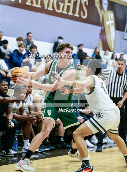 Thumbnail 1 in St. Bonaventure vs St. Francis (St. Francis Holiday Hoopfest Tournament) photogallery.