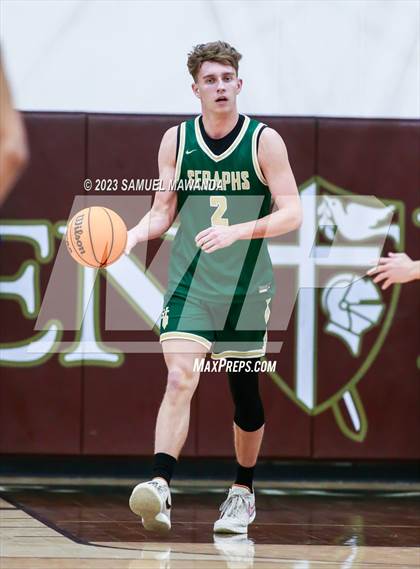 Thumbnail 2 in St. Bonaventure vs St. Francis (St. Francis Holiday Hoopfest Tournament) photogallery.