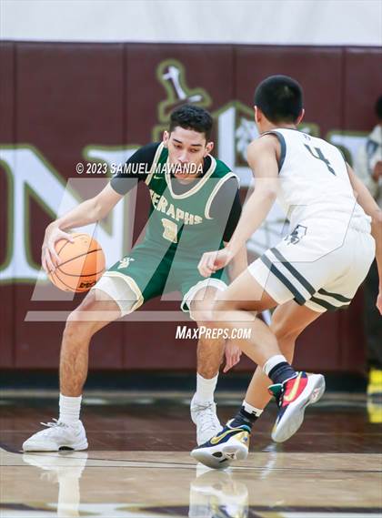 Thumbnail 3 in St. Bonaventure vs St. Francis (St. Francis Holiday Hoopfest Tournament) photogallery.
