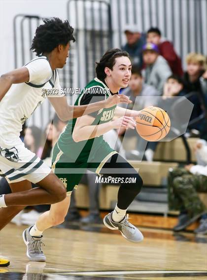 Thumbnail 3 in St. Bonaventure vs St. Francis (St. Francis Holiday Hoopfest Tournament) photogallery.