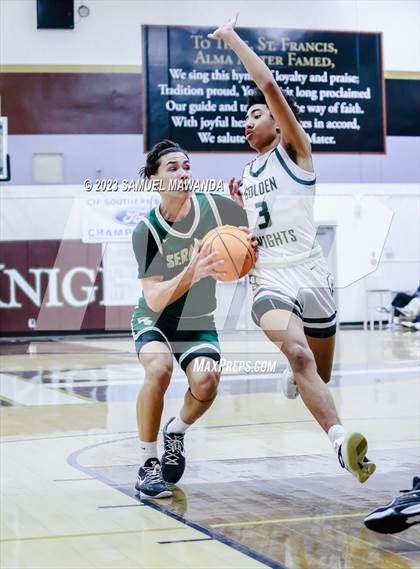 Thumbnail 1 in St. Bonaventure vs St. Francis (St. Francis Holiday Hoopfest Tournament) photogallery.