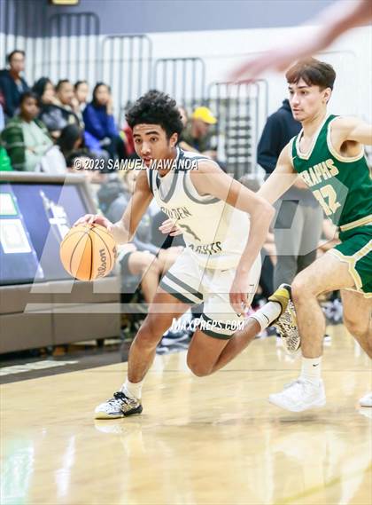 Thumbnail 2 in St. Bonaventure vs St. Francis (St. Francis Holiday Hoopfest Tournament) photogallery.