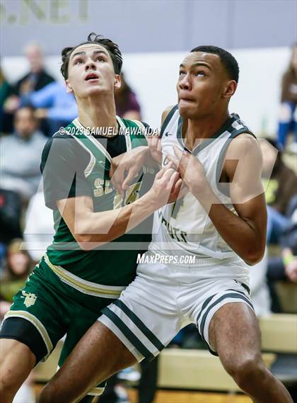 Thumbnail 2 in St. Bonaventure vs St. Francis (St. Francis Holiday Hoopfest Tournament) photogallery.